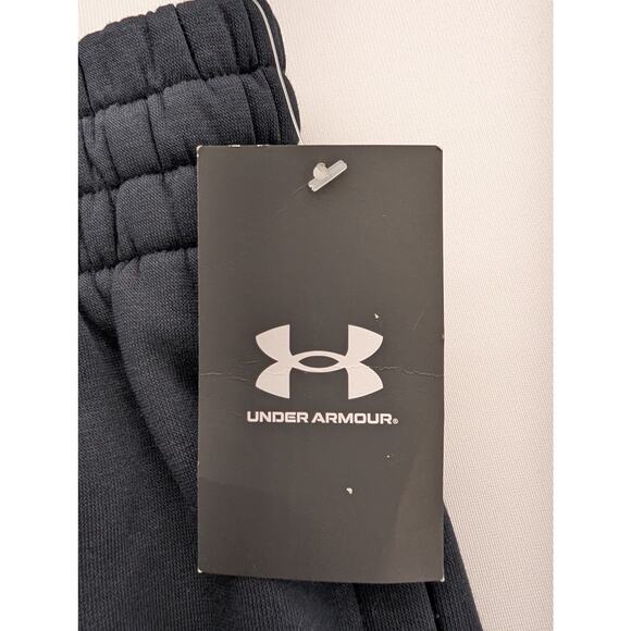 NWT Under Armour UA Rival Fleece Women's Oversized Joggers in Black size Large - Picture 3 of 7